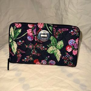 Vera Bradley Turnlock Wallet in Winter Berry